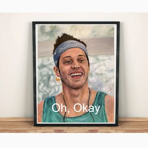 Pete Davidson &quot;Chad&quot; SNL Fine Art Print of an Original Hand Oil Painting