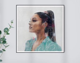 Ariana Grande | Impressões e telas de pintura a óleo à mão