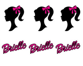 silueta de barbie para imprimir