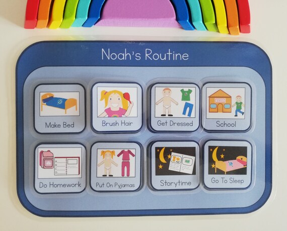 Personalised Visual Routine Blue Personalised Visual Routine Blue