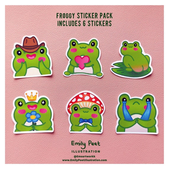 Frosch Sticker Pack Frosch Sticker, Frosch im Hut, Süßer Frosch, Frosch  Kunst, Cowboy Frosch, Frosch Illustration, Pilz Frosch, Frosch Malerei -  .de