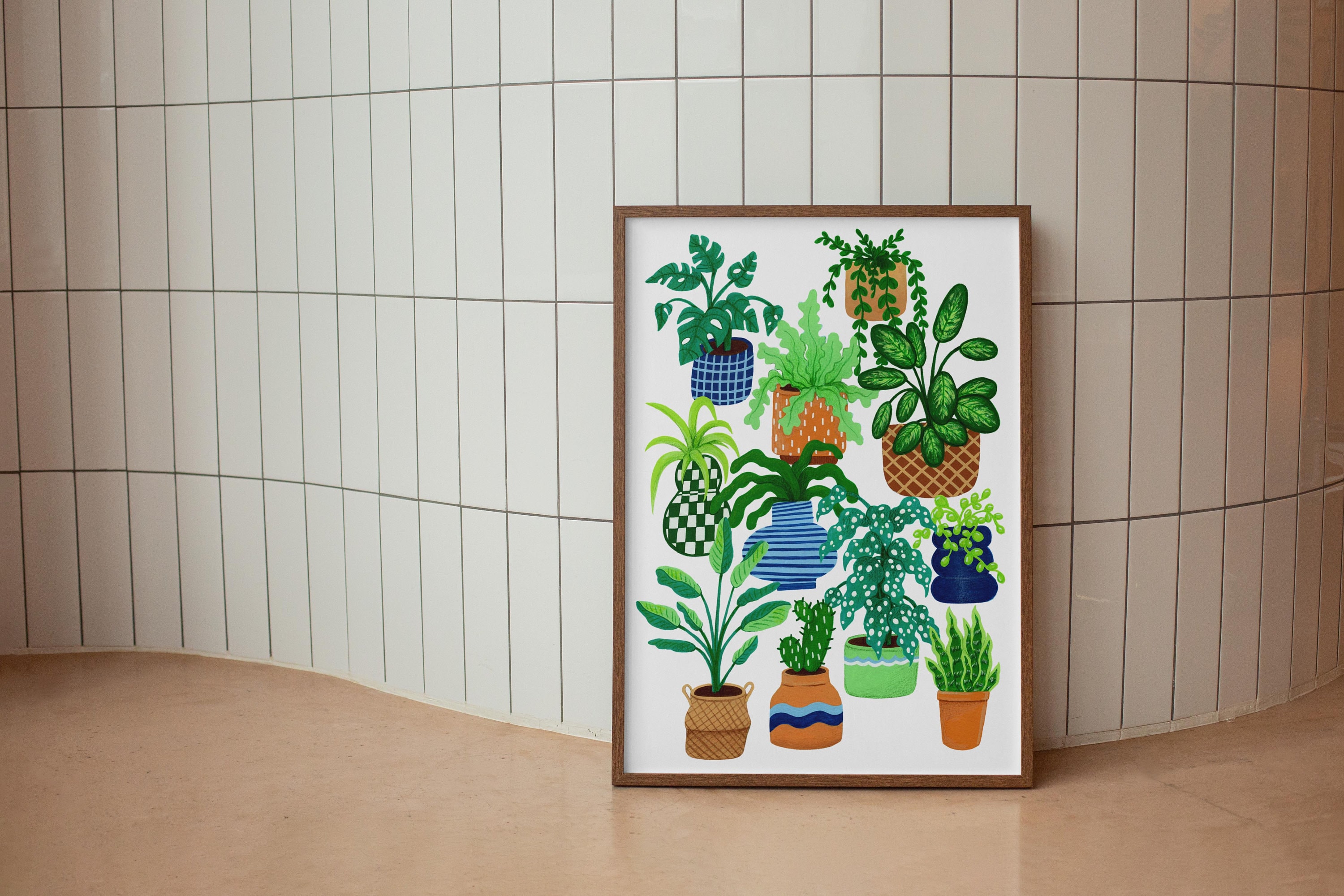 House Plants Print | Botanical Art Print, Plant Illustration, Botanical ...