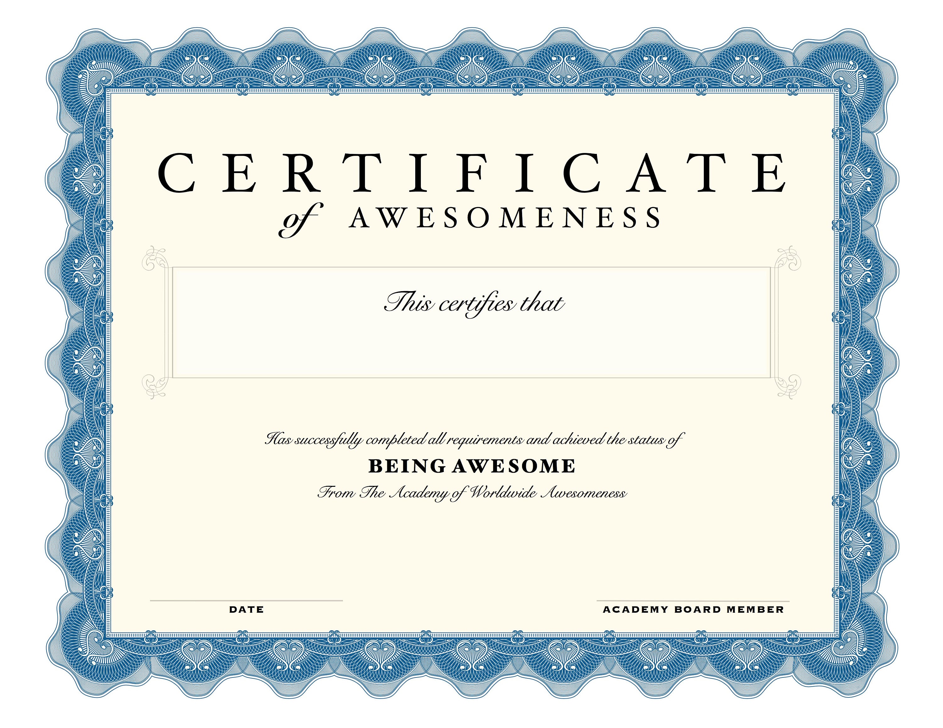 Printable Certificates