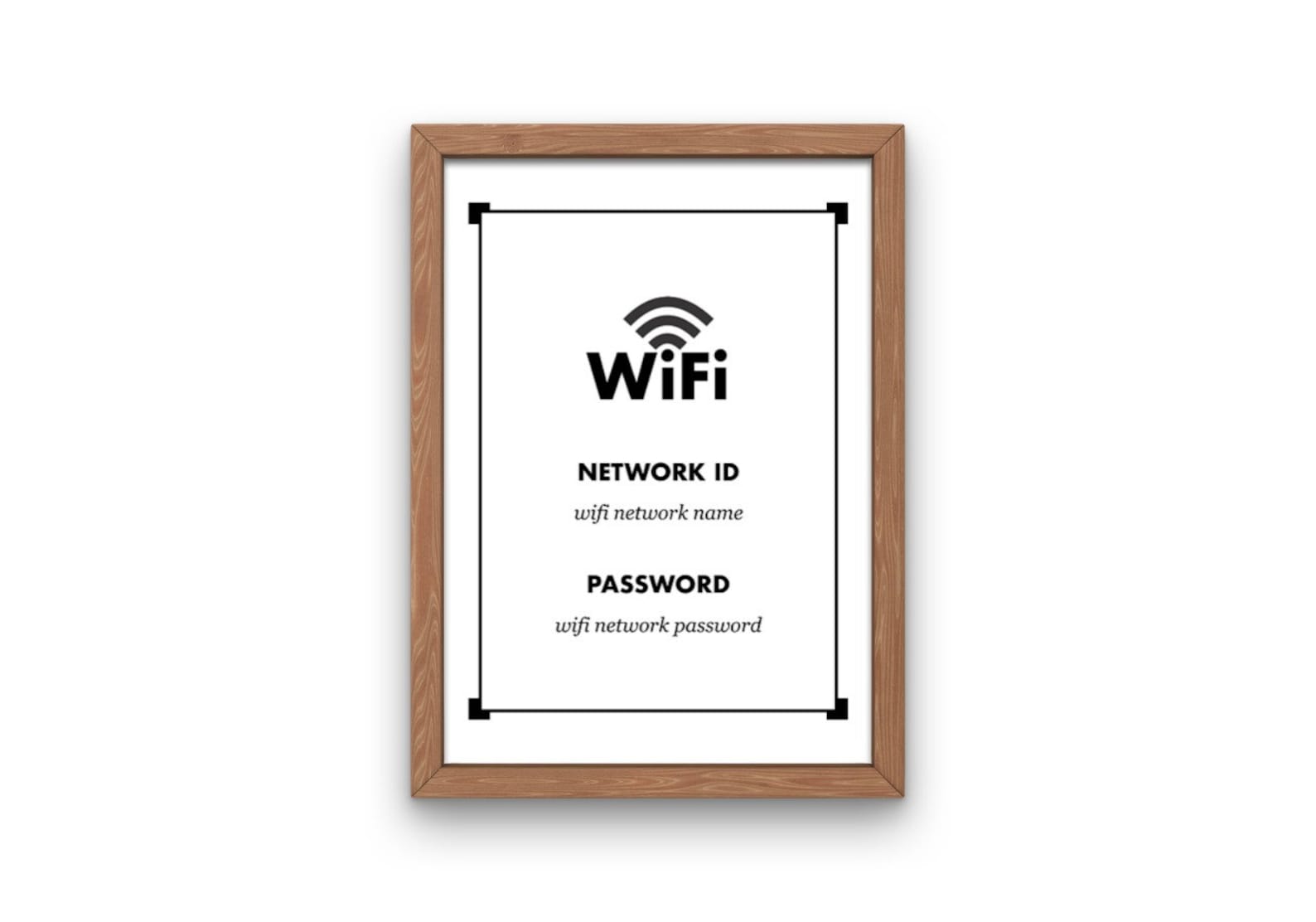 Printable, Wifi Login Sign, Wifi Customer Sign, Wifi Guest Sign, Wifi