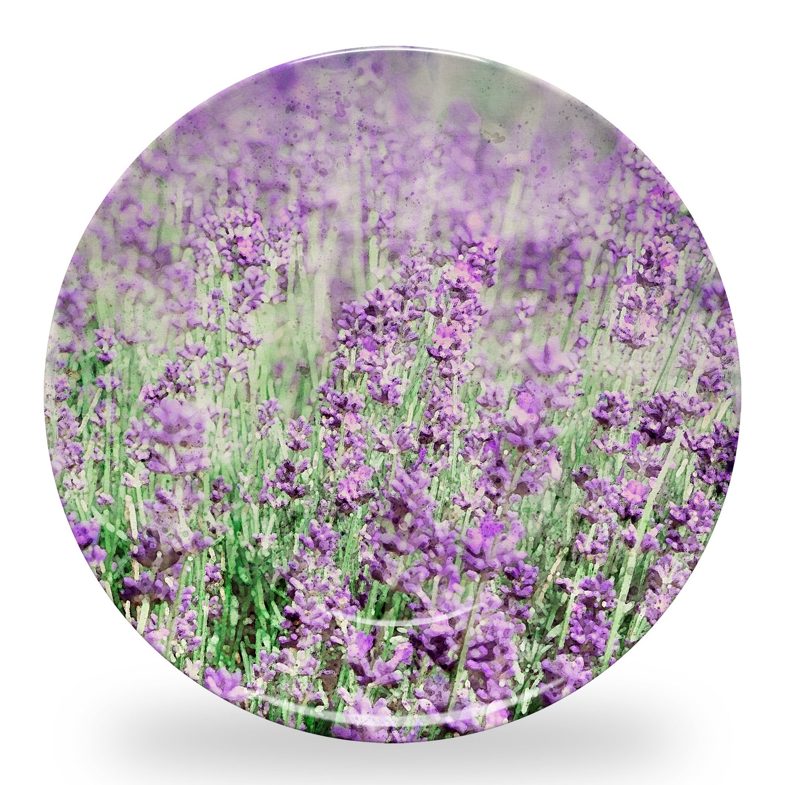 Lavender Flowers Serving Plate Art Plate Decorative Serving Etsy