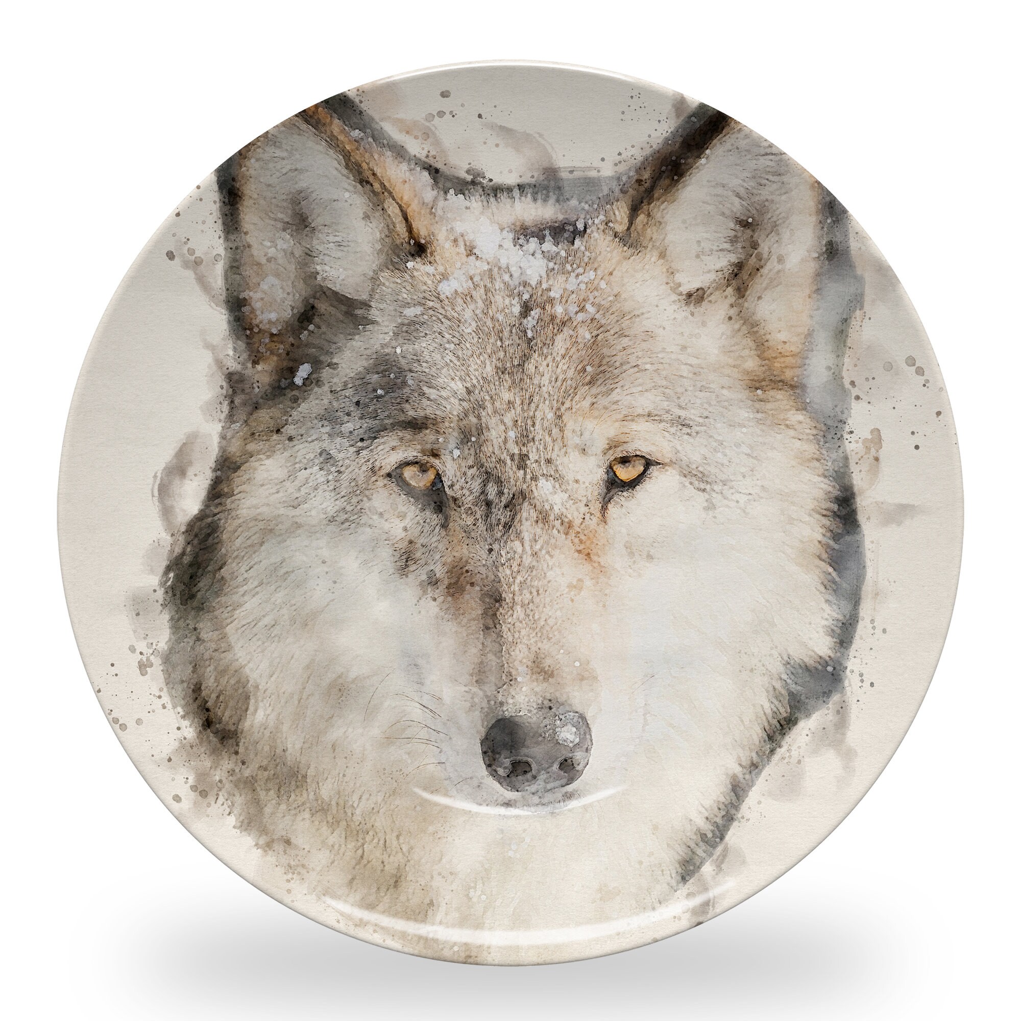 Wild Wolf Serving Plate Art Plate Decorative Serving Dishes Etsy