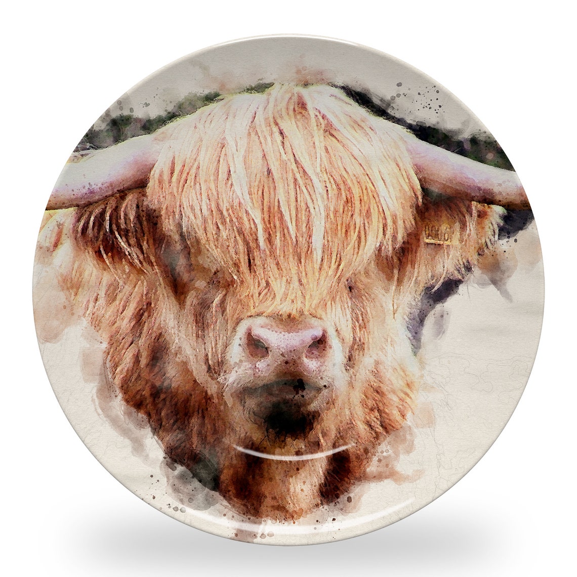 Highland Cow Serving Plate Decorative Serving Dishes Art Etsy