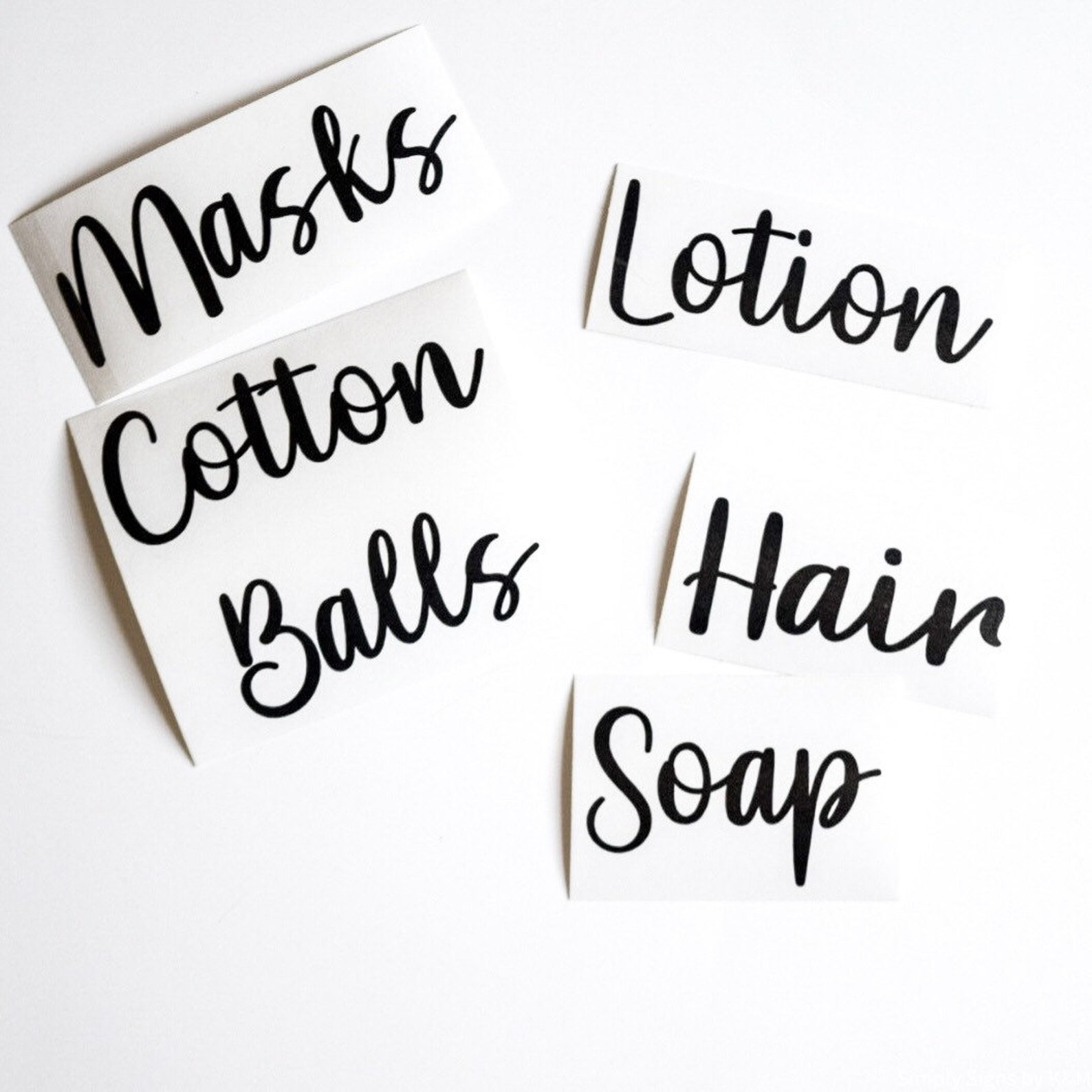 Bathroom Organization Labels Decals Home Organization Etsy