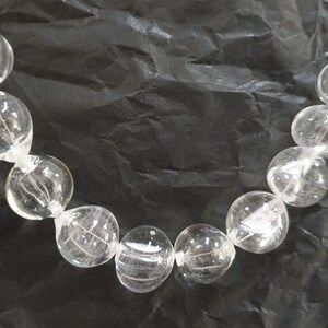 Statement Necklace Lampwork Glass / Necklace Hollow Lampwork Beads / Necklace Lampwork Beads
