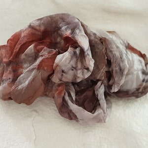 Eco Print Silk Scarf / Eco Print Silk Shawl