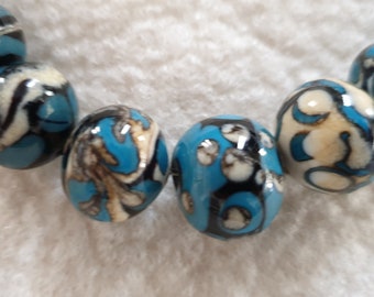 Statement Necklace Lampwork Glass / Necklace Lampwork Beads