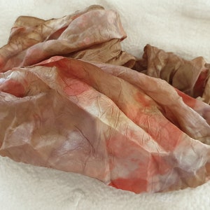 Eco Print Silk Scarf / Eco Print Silk Shawl