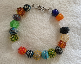 Statement Necklace Lampwork Glass / Necklace Lampwork Beads