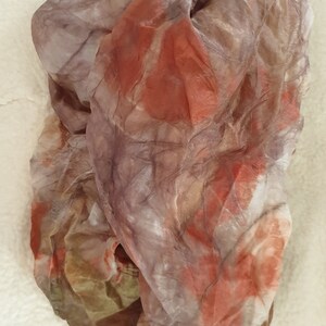 Eco Print Silk Scarf / Eco Print Silk Shawl
