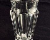 Vintage Baccarat French crystal art glass Nelly panelled vase
