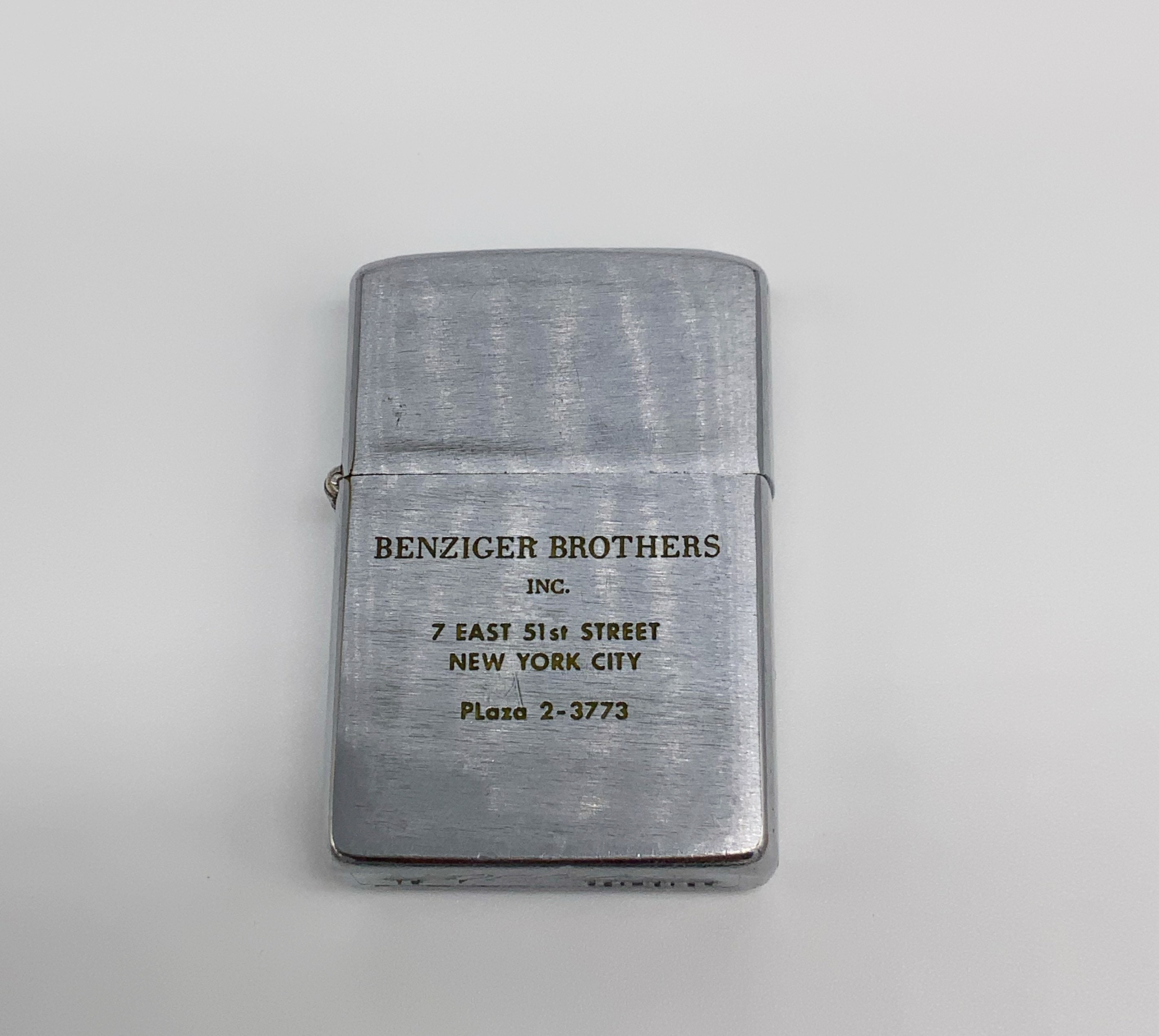 revolution afbrudt Overskyet Vintage Zippo Lighter Marked Benziger Brothers Inc. 7 East - Etsy Norway