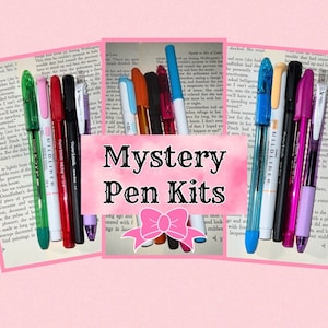 Mystery Pen Kits | Mystery Pen Bundles | Mystery Pen Grab Bags | Stationery | Pens | Markers | Highlighters | Journal Supplies |