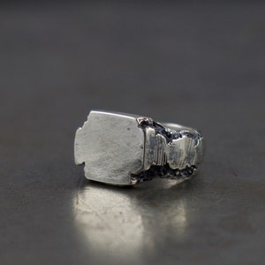 Concrete signet ring