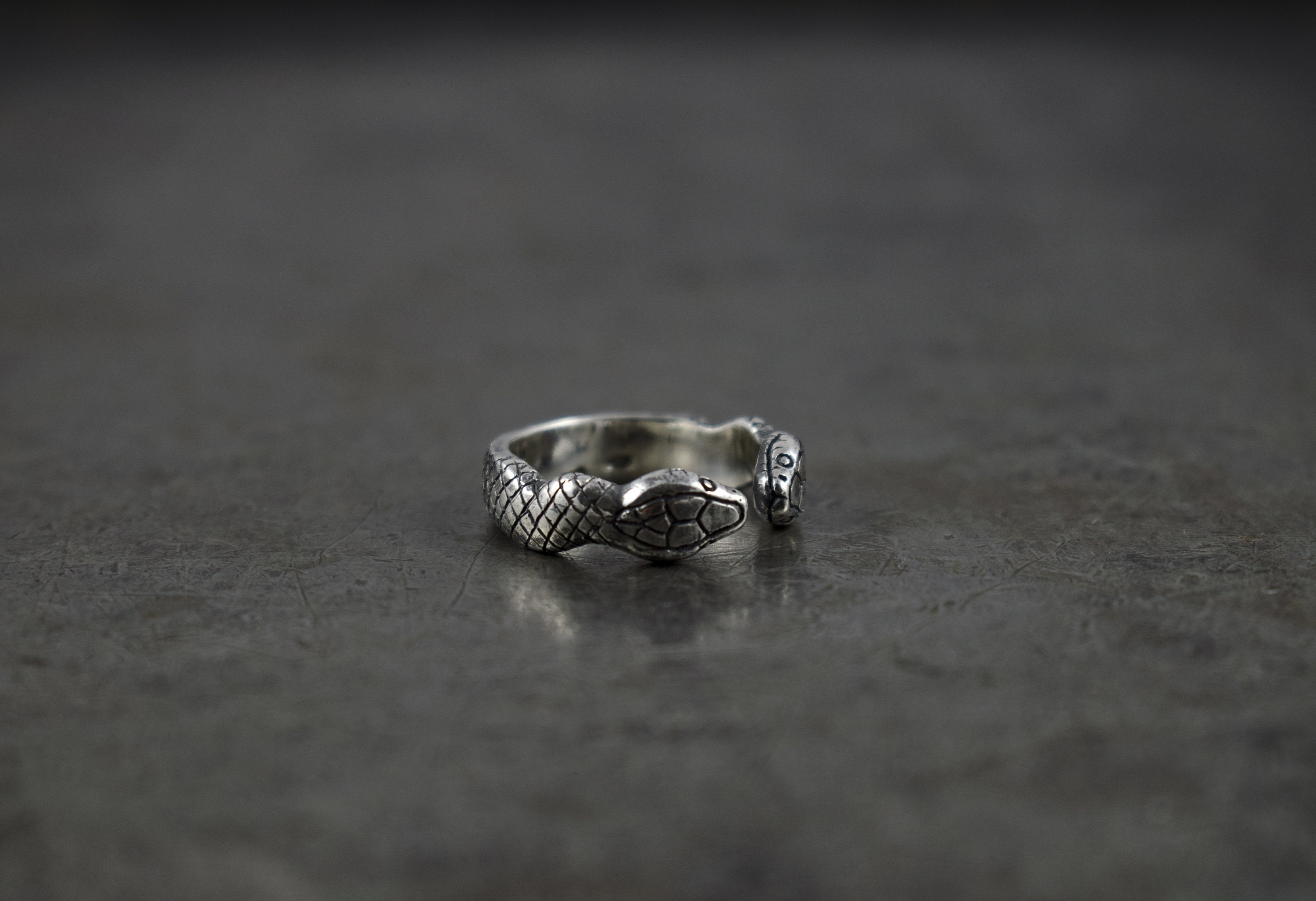 USA VINTAGE SNAKE DESIGN DOUBLE RING/アメリカンヴィンテージ