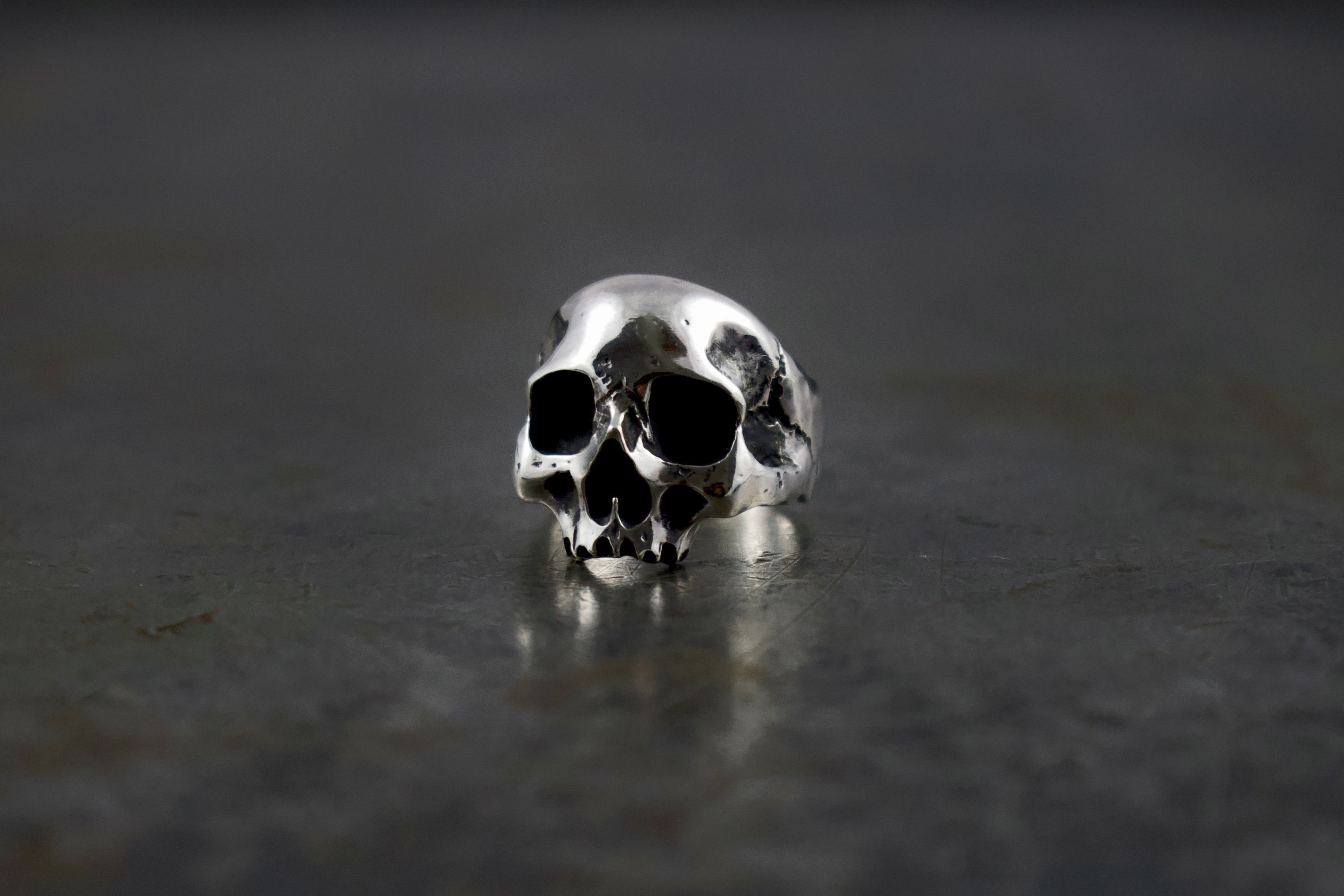 Anatomical Skull Ring Toothless Etsy