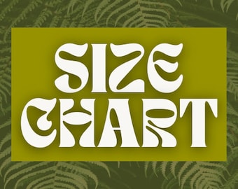 Size Chart - NOT FOR SALE