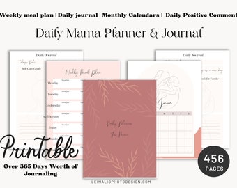 Daily Planner & Journal for Mama - Etsy