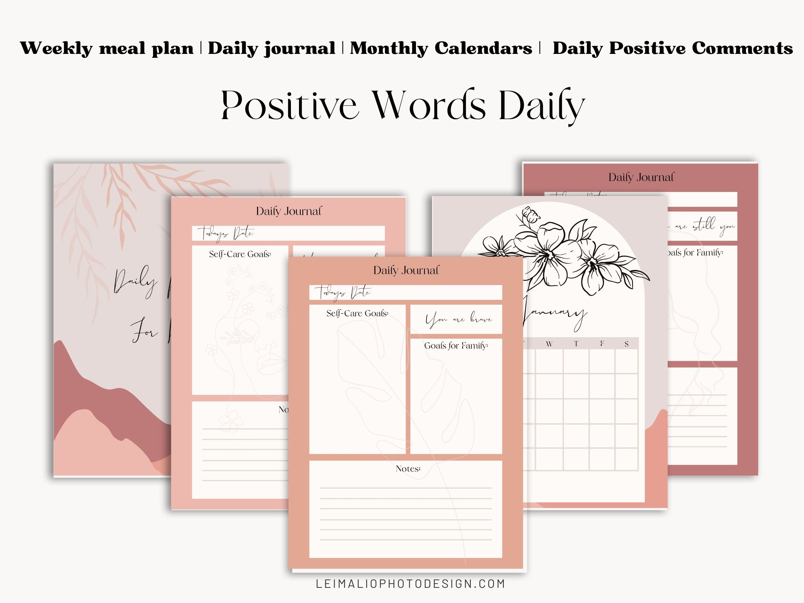 Daily Planner & Journal for Mama - Etsy