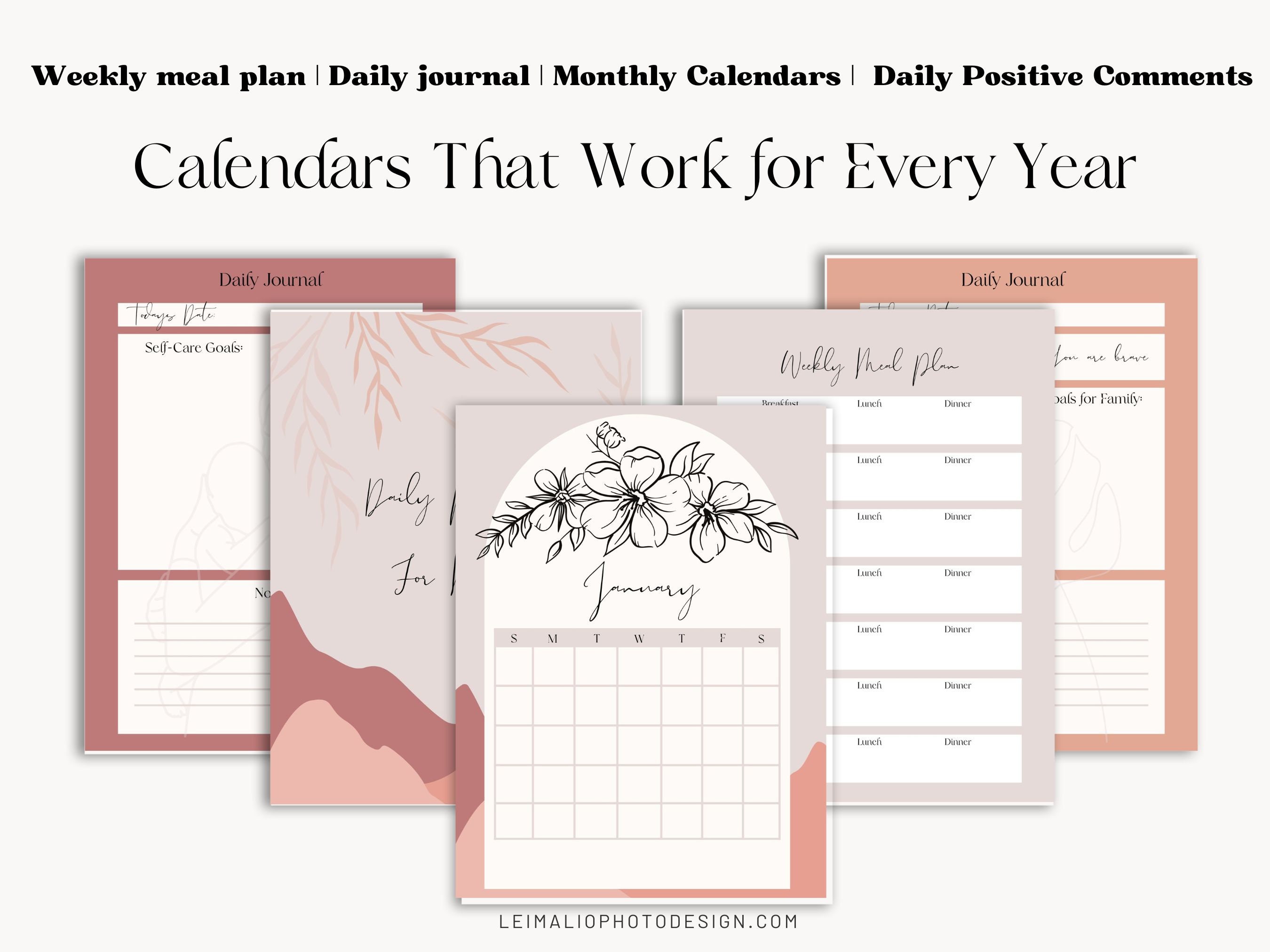 Daily Planner & Journal for Mama - Etsy