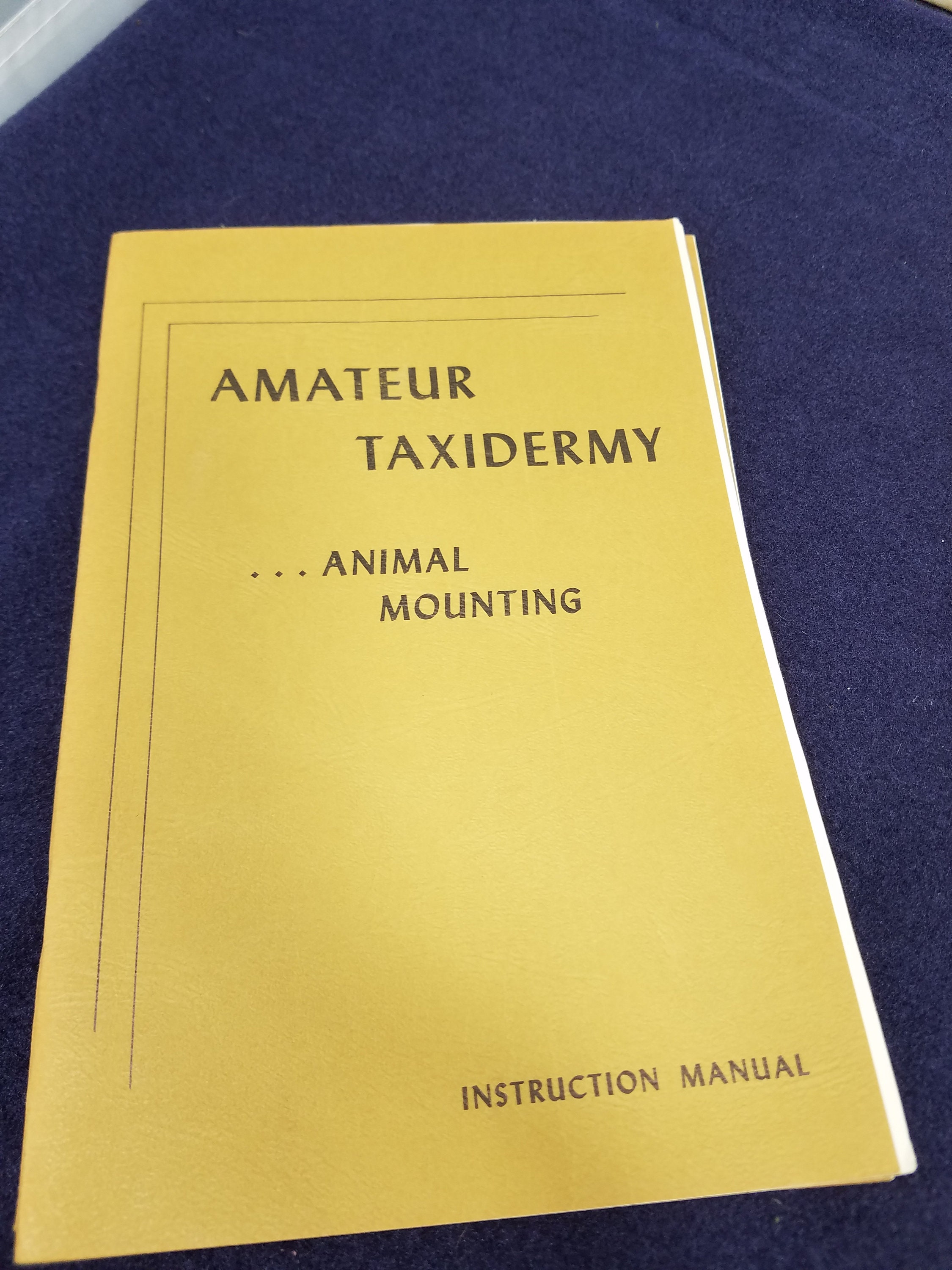 Set of 5 Amateur Taxidermy Books Fish Mounting, Antler Horn and Foot