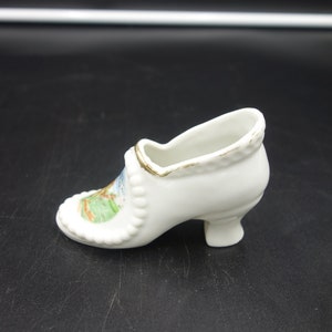 vintage antique Occupied Japan porcelain souvenir slipper shoe Chimney Rock  North Carolina