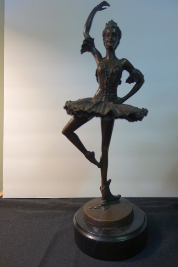 Vintage Antique Chiparus Bronze Ballerina 13 Tall