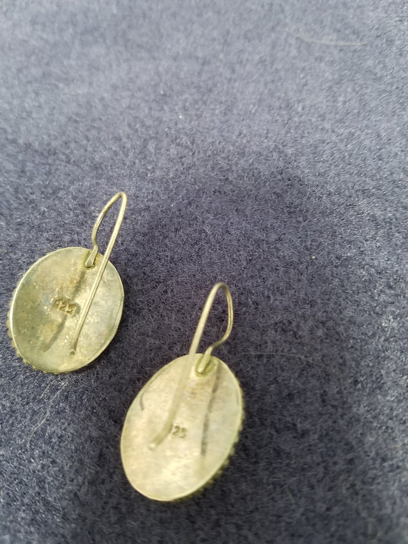 Labradorite pendant and earring set 925 silver