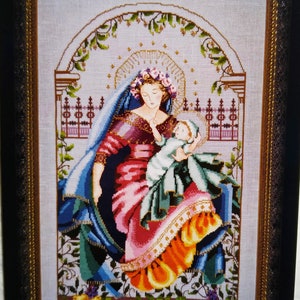 OOP Mirabilia &quot; Madonna of the Garden&quot;  MD#79 Cross Stitch Pattern Rare NEW Sealed