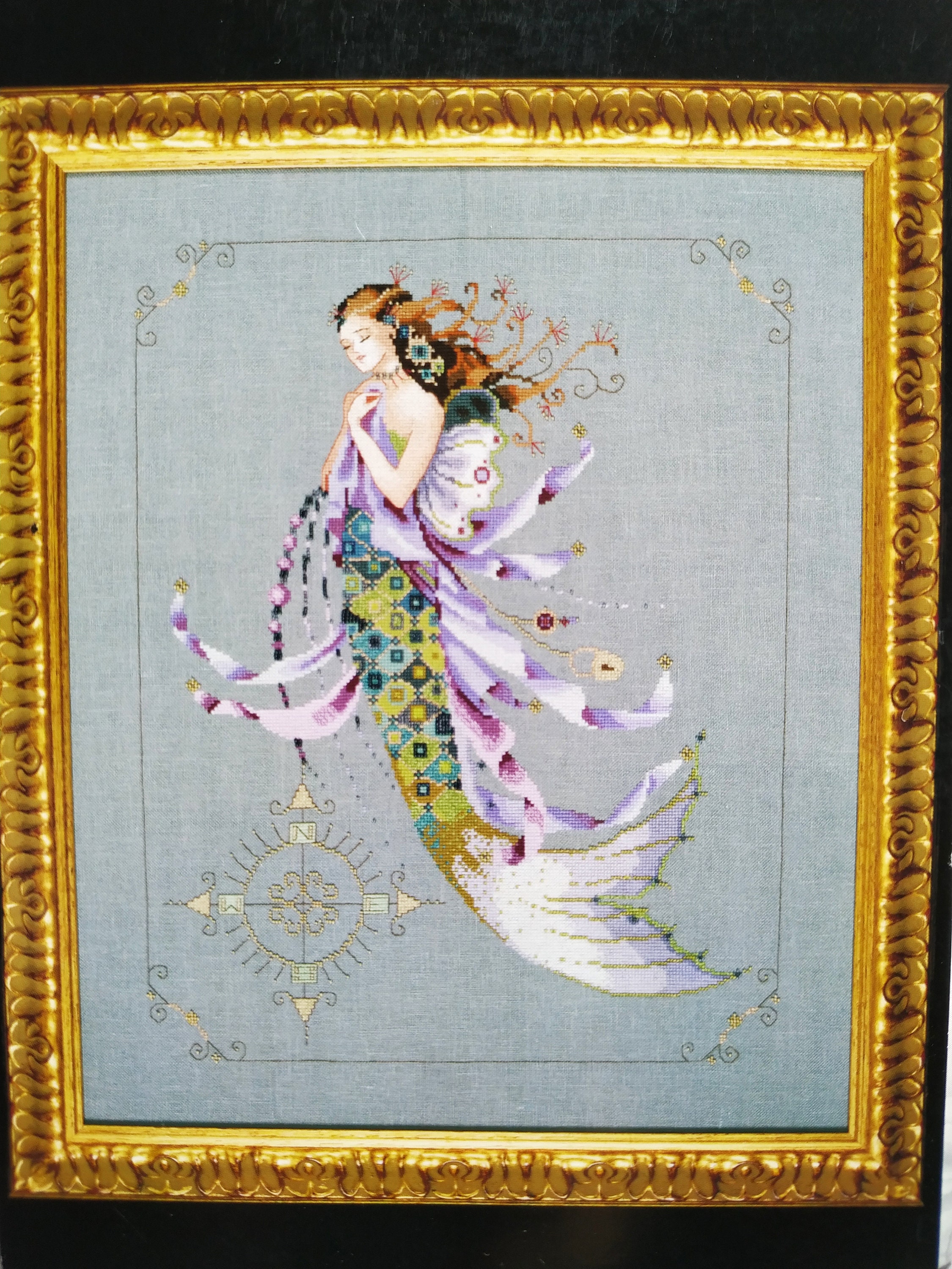 OOP Mirabilia Shimmering Mermaid MD71 Cross Etsy