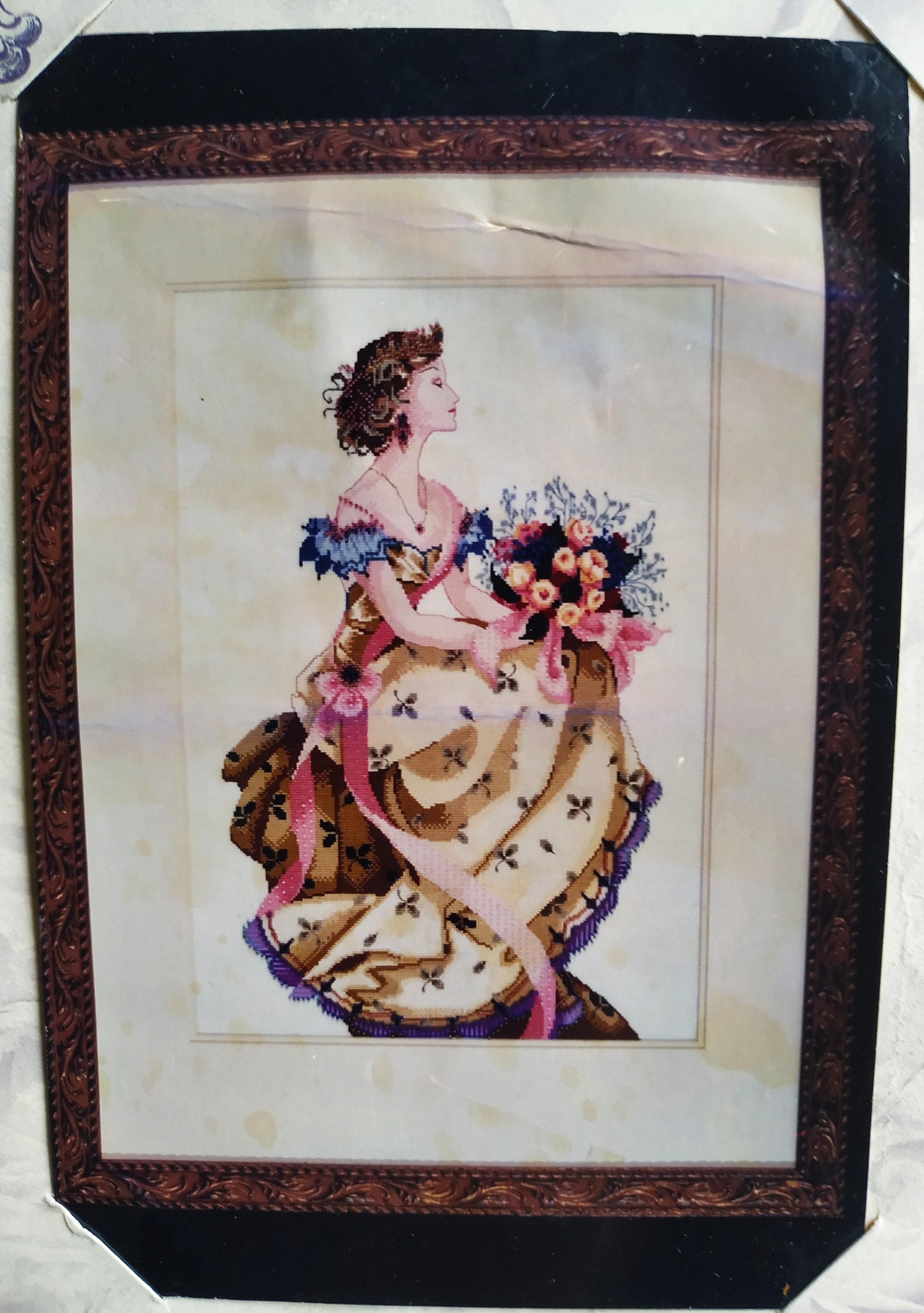 OOP Mirabilia Design  "Spring  Queen"  MD#34 Cross Stitch Chart RARE Used in perfect condition