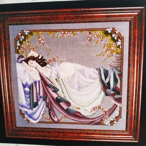 POO Mirabilia « La Belle au bois dormant » MD #5, motif de point de croix rare NEUF scellé 1994