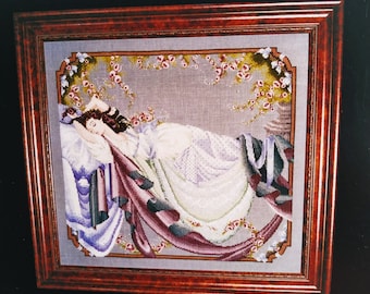 OOP Mirabilia &quot;Sleeping Beauty&quot; MD#5 Cross Stitch Pattern Rare NEW Sealed 1994