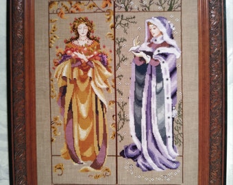 OOP Mirabilia "Maidens of the Season lI"  #MD74 Cross-stitch chart Rare Sealed NEW