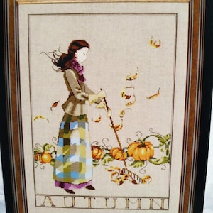 OOP Mirabilia &quot;Autumn in My Garden&quot; MD#91 Cross Stitch Chart Rare Sealed NEW 2006