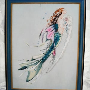 Rarität Mirabilia Design ""Meerjungfrau Der Perlen"" #MD26 Kreuzstichvorlage Versiegelt Rare Neu."