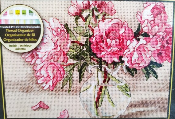 Dimensions Counted Cross Stich Petites Gold Collection Peonies in Vase 65048 Dimensions Counted Cross Stich Petites Gold Collection Peonies in Vase 65048