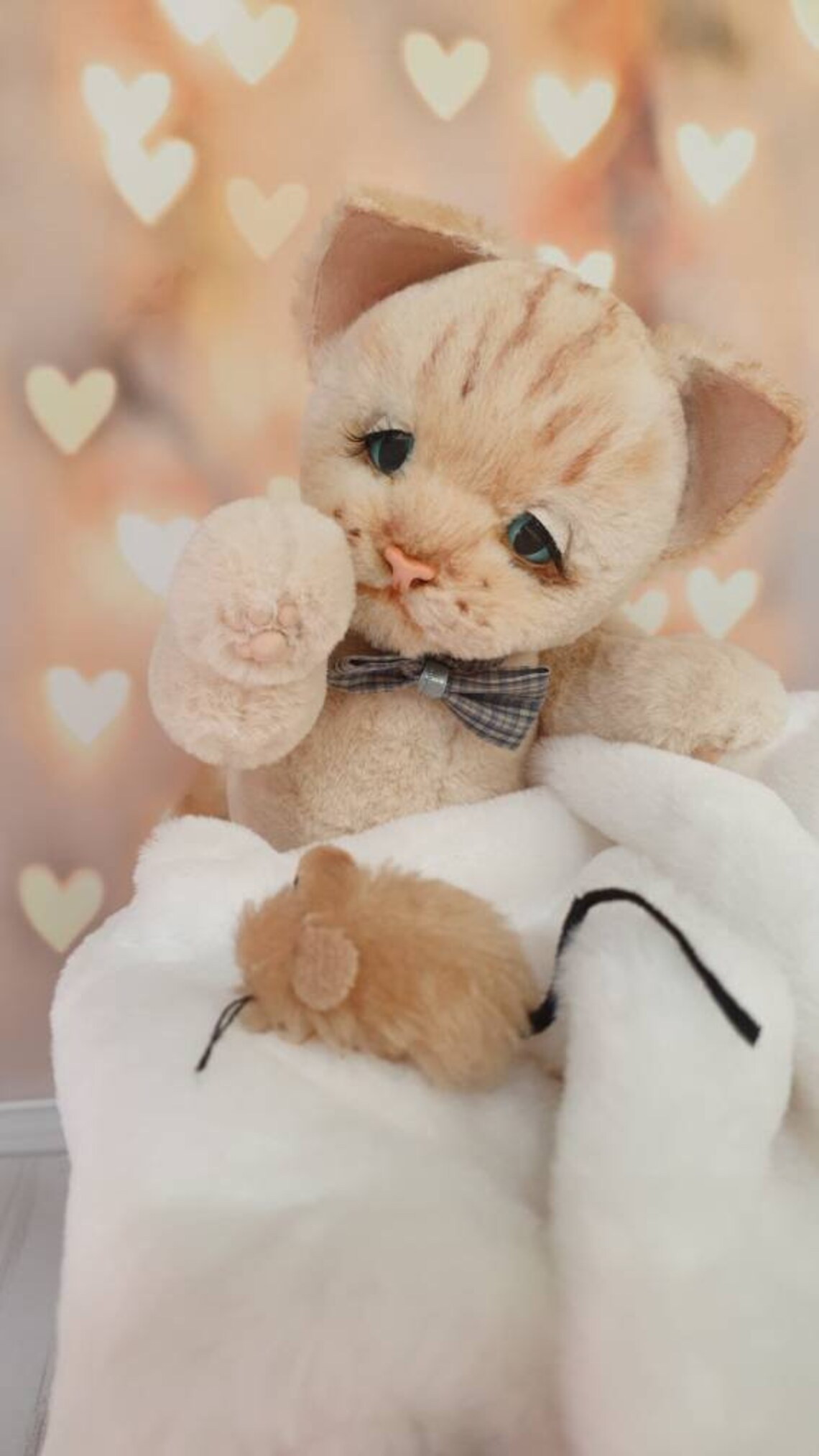Orange tabby cat stuffed TO ORDER teddy toy kitten in Etsy