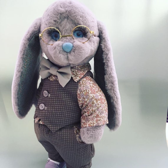 grey rabbit teddy
