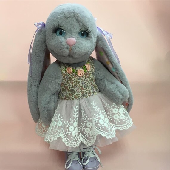 grey rabbit teddy