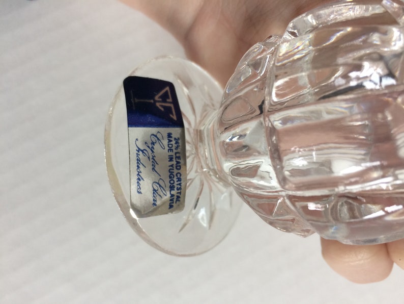 Small Lead Crystal Pedestal VaseCollectors Crystal Galleries By Fairfield Vase