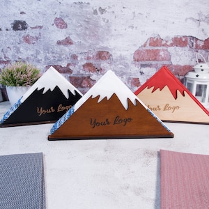 Porta tovaglioli personalizzato, Porta tovaglioli in legno, Porta tovaglioli montagna, Decorazione montagna, Porta tovaglioli del Ringraziamento, Accessori per bar del caffè