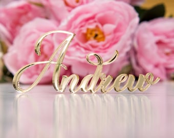 Laser Cut Acrylic Wedding Place Cards: Personalized Name Tags