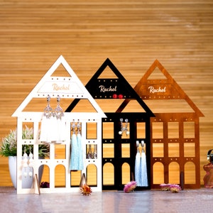Earring Stand, Earring Display Stand (22+ Pairs), Custom Earring Holder In 3 Colors, Personalized Earring Holder