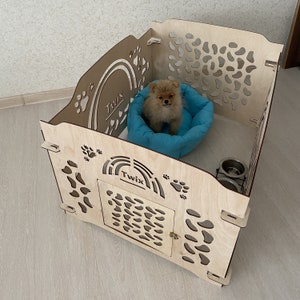 Custom dog crate, Dog house indoor, Dog kennel, Modern dog crate, Indoor dog house,Wooden dog crate, Wood dog crate, Dog house