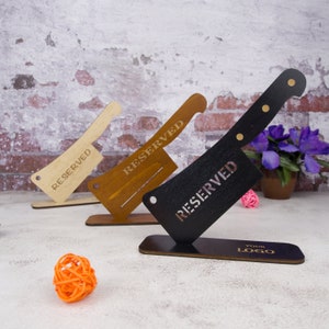 Wood Reserved Table Sign: Wedding & Event Seating